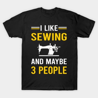 3 People Sewing T-Shirt